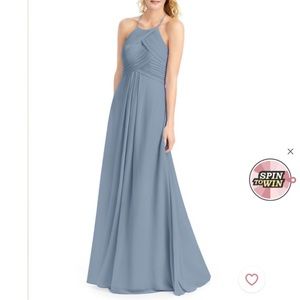 Azazie Ginger Dress in Dusty Blue